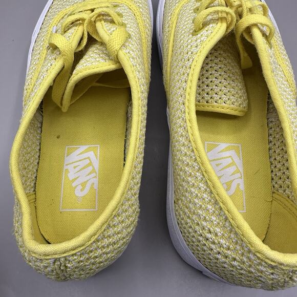Vans Authentic Platform 2.0 'Summer Mesh Sneakers Yellow Mens 8.5/Women’s 10 US - Picture 7 of 9